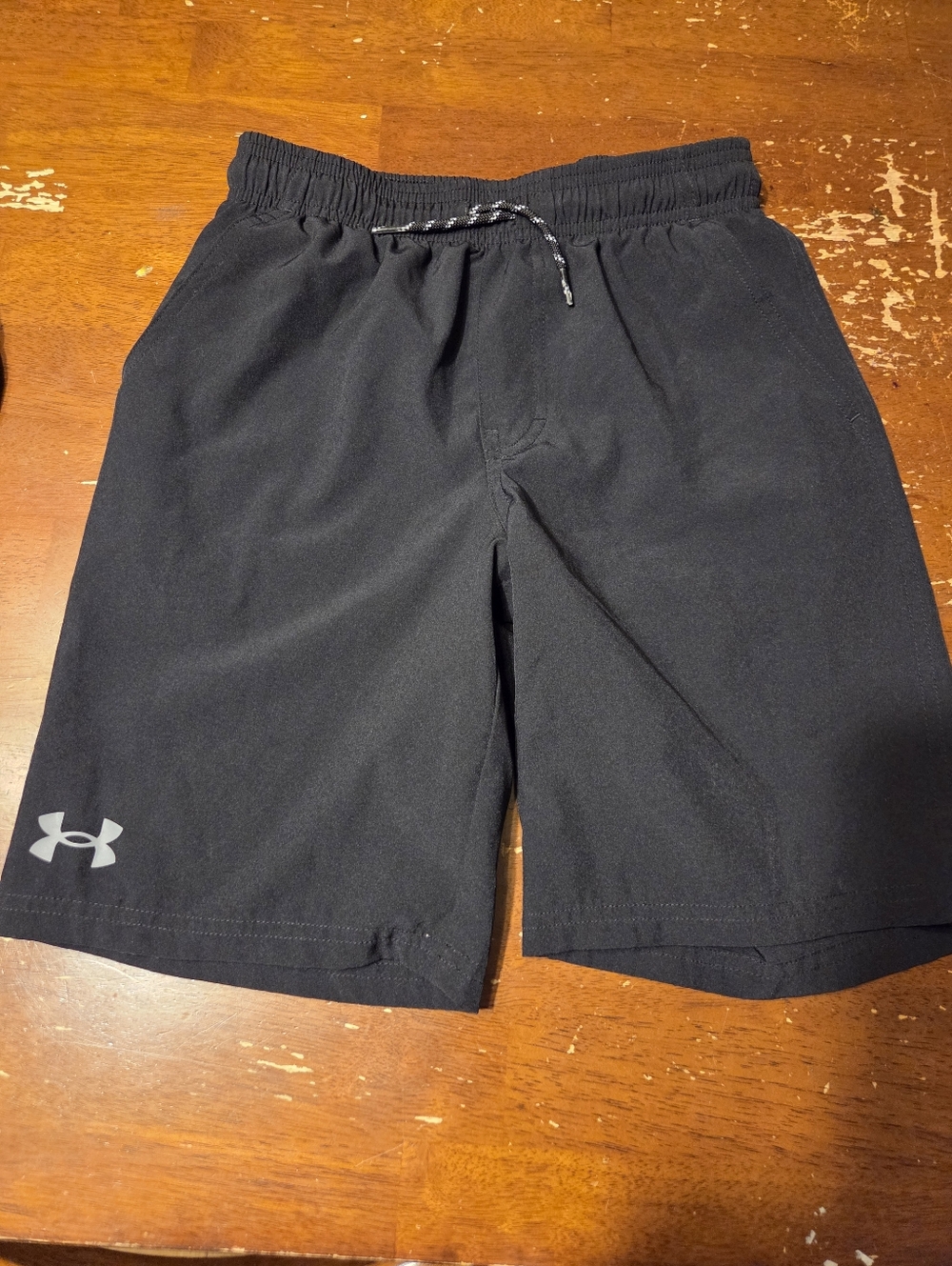 Under Armour Black Athletic Training Shorts with Logo